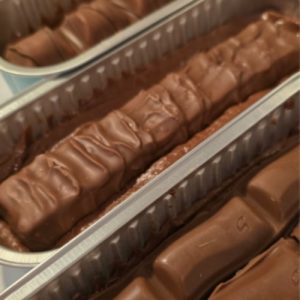 Chocolate Bar Filled Fudge Tray